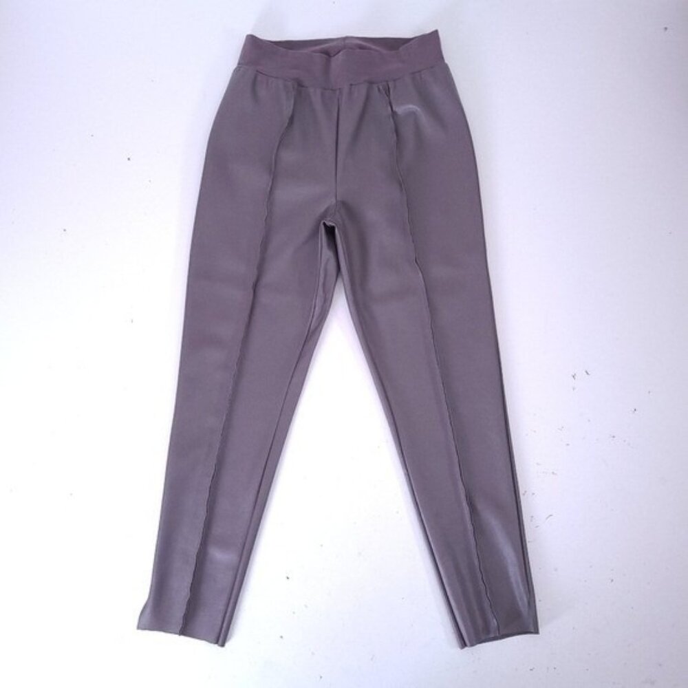 Planet by Lauren G Vegan Leather Slim Pants Size 10 12 14